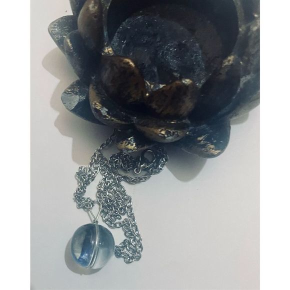 Capricorn BLUE GLOBE ZODIAC STAR SIGN HOROSCOPE NECKLACE - Picture 2 of 7